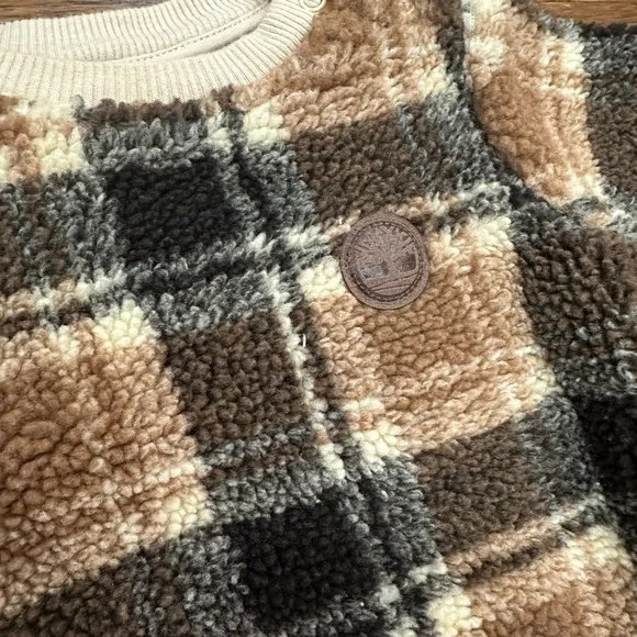 Timberland Cozy Plaid Kids Winter Set 12M - Picture 2 of 5